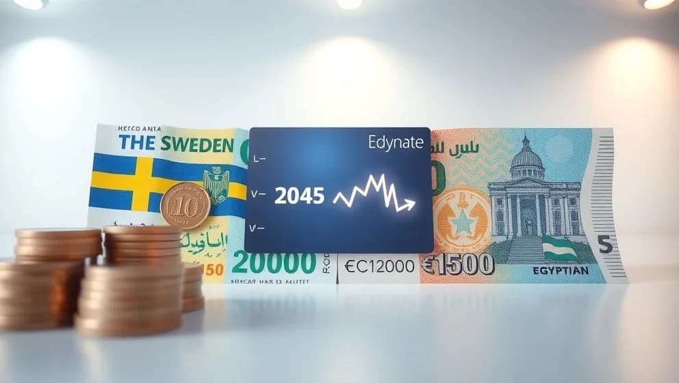 Vad kostar kronan mot egyptiska pund idag
