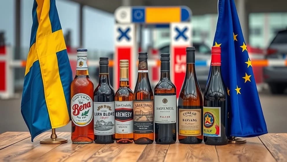 Hur mycket alkohol får man ta in i Sverige inom EU