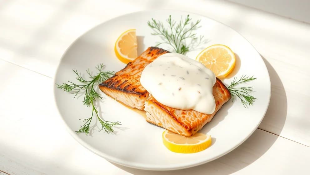 Kall sås till lax med crème fraiche