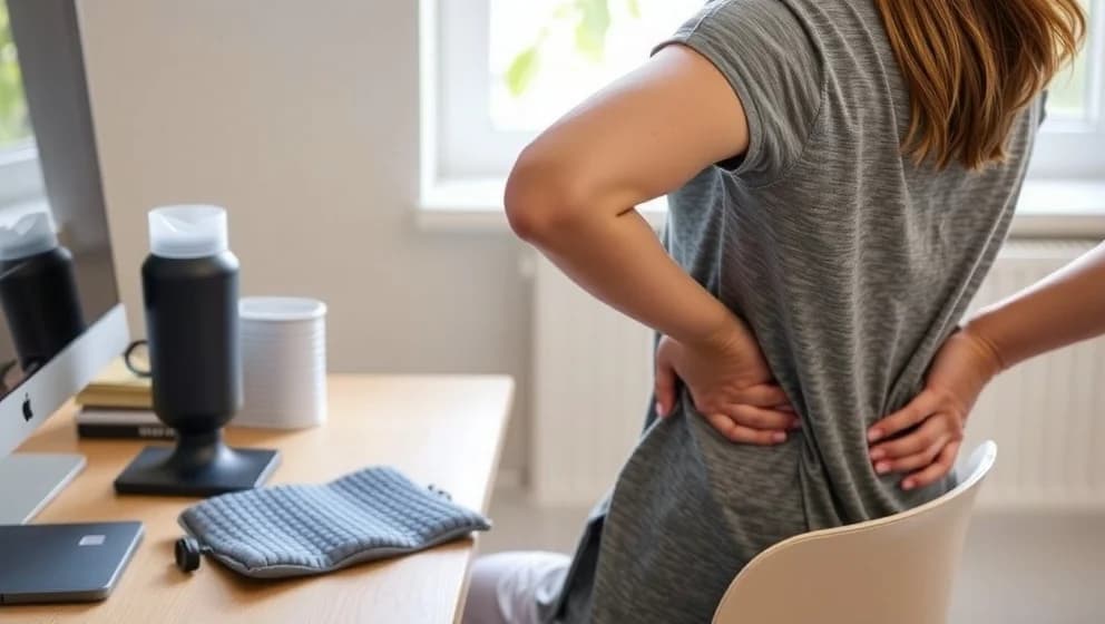 Ont i nedre delen av ryggen kvinna